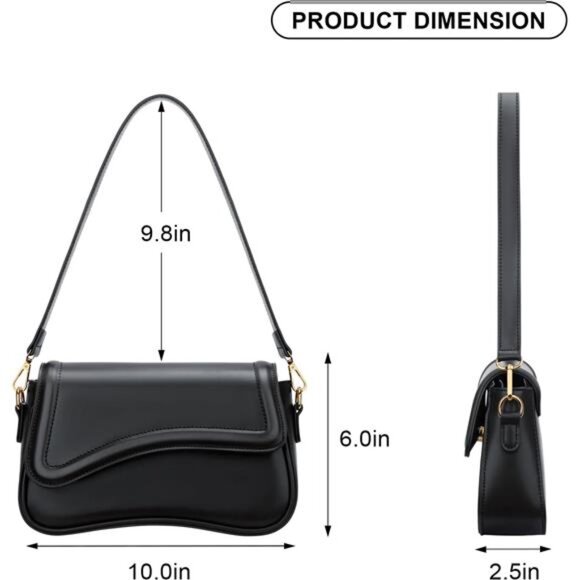 Trendy small shoulder bag for women cute clutch crossbody hobo underarm purse - Picture 5 of 7